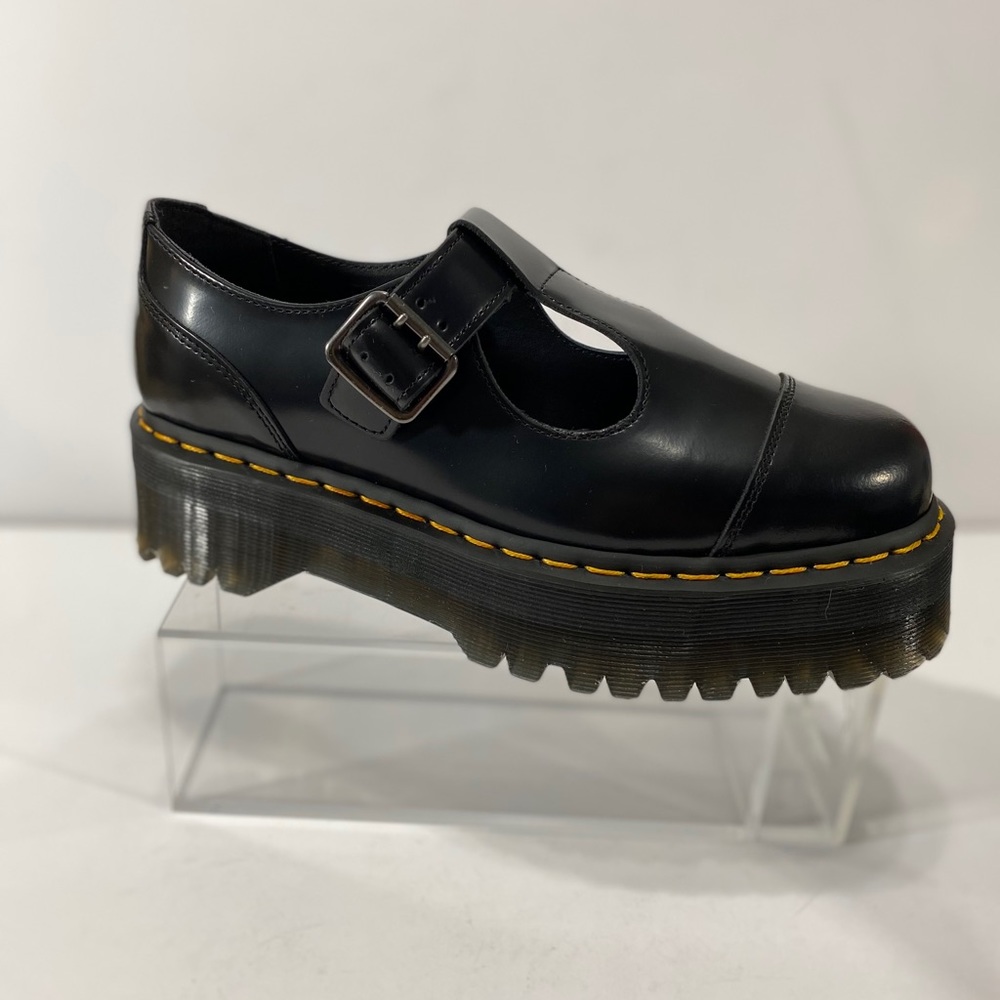 NEW DR MARTENS BETHAN LEATHER PLATFORM SHOES - Picture 8 of 12